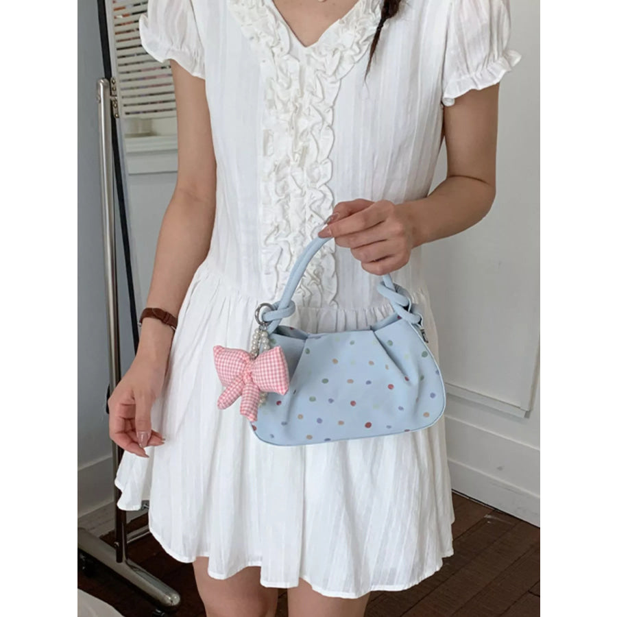 Polka Dot Crossbody Bag Blue / onesize Apparel and Accessories