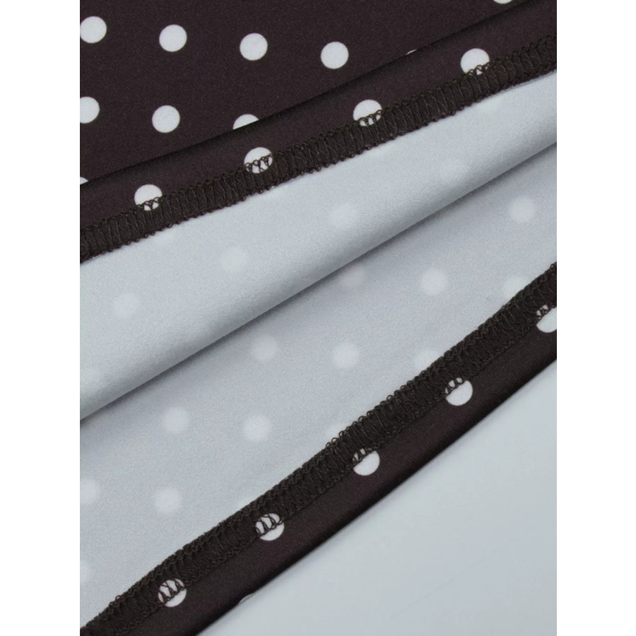 Polka Dot Cut-Out Front Mini Dress Apparel and Accessories
