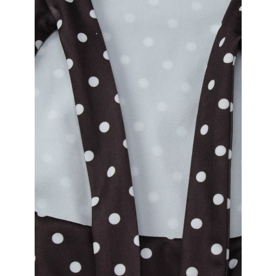 Polka Dot Cut-Out Front Mini Dress Apparel and Accessories