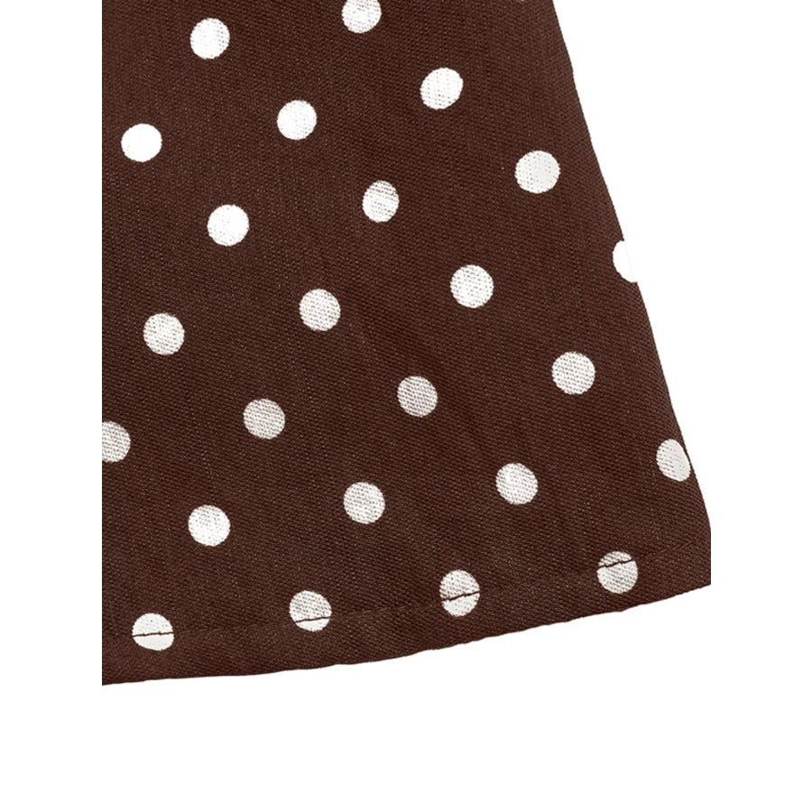Polka Dot Halter Neck Dress Apparel and Accessories