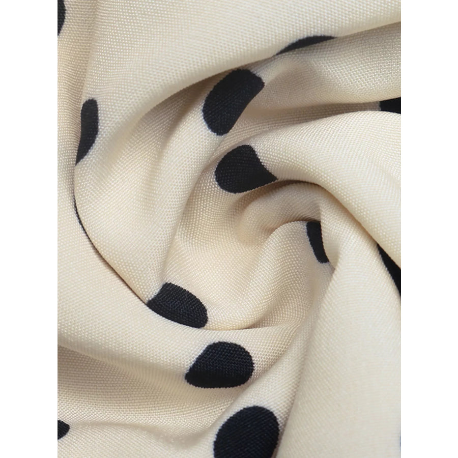 Polka Dot Halter Neck Mini Dress Apparel and Accessories