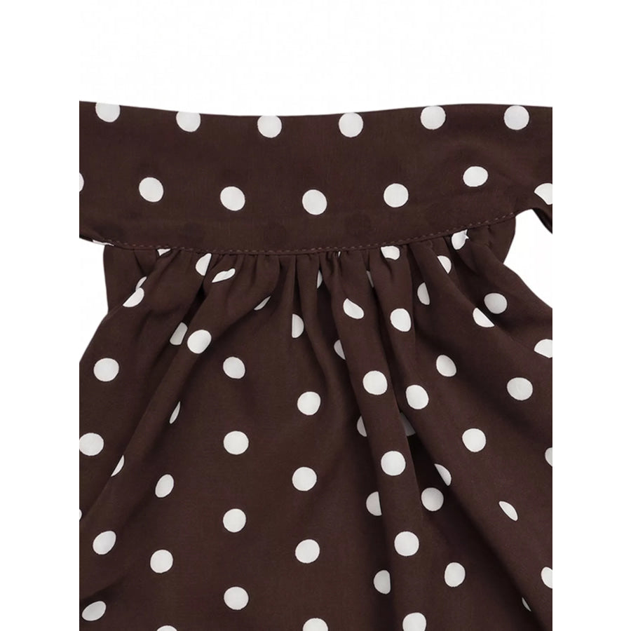 Polka Dot Halter Neck Mini Dress Apparel and Accessories