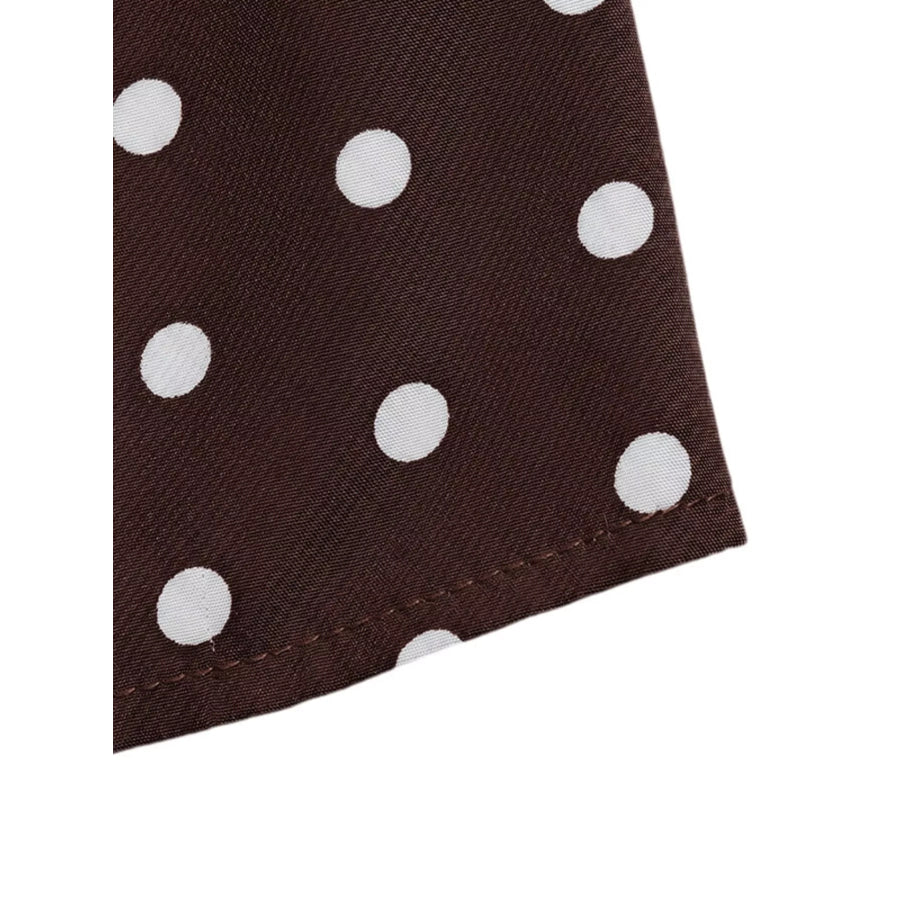 Polka Dot Halter Neck Mini Dress Apparel and Accessories