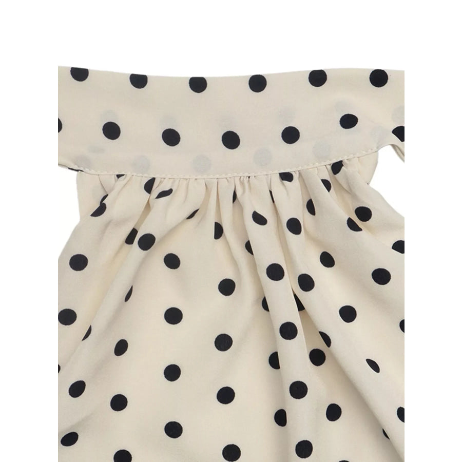 Polka Dot Halter Neck Mini Dress Apparel and Accessories