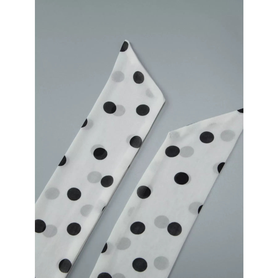Polka Dot Halter Neck Ruffle Dress Apparel and Accessories
