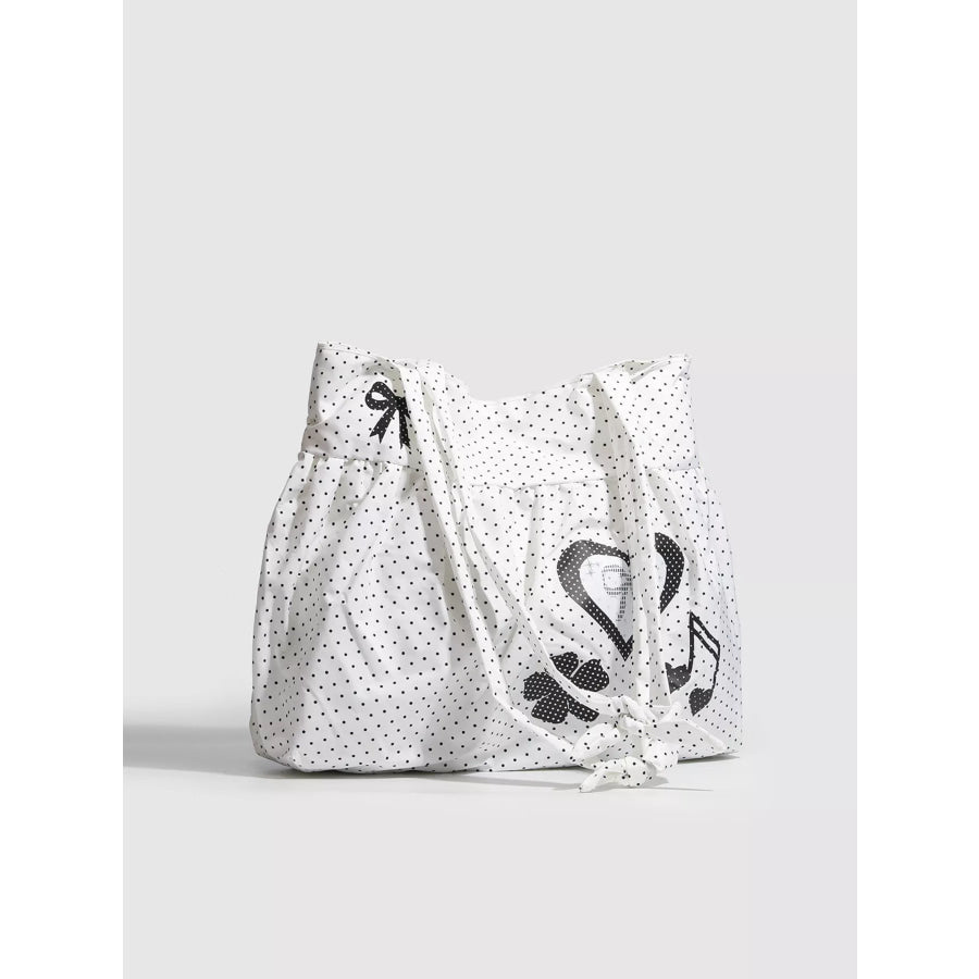 Polka Dot Heart Shoulder Bag Apparel and Accessories