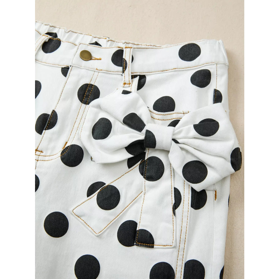 Polka Dot High-Waisted Jeans Apparel and Accessories
