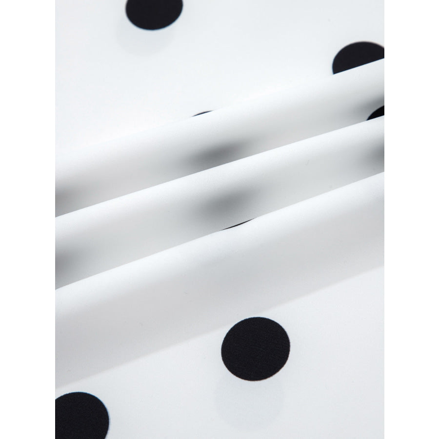 Polka Dot Long Sleeve Blouse Apparel and Accessories