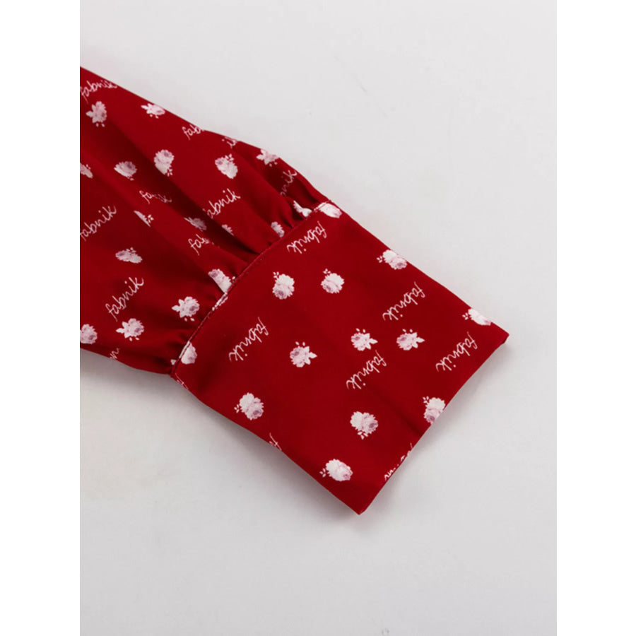 Polka Dot Long Sleeve Layered Dress Apparel and Accessories