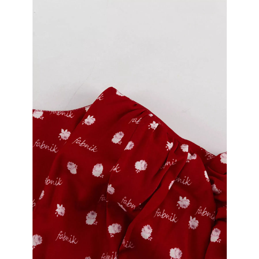 Polka Dot Long Sleeve Layered Dress Apparel and Accessories
