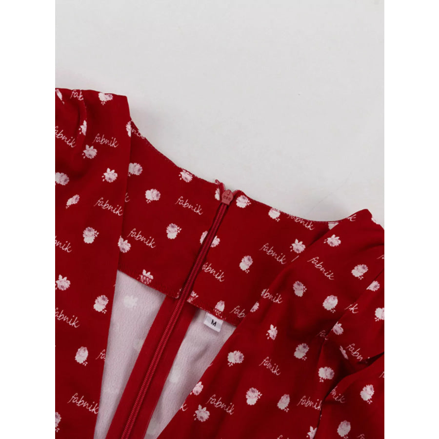 Polka Dot Long Sleeve Layered Dress Apparel and Accessories