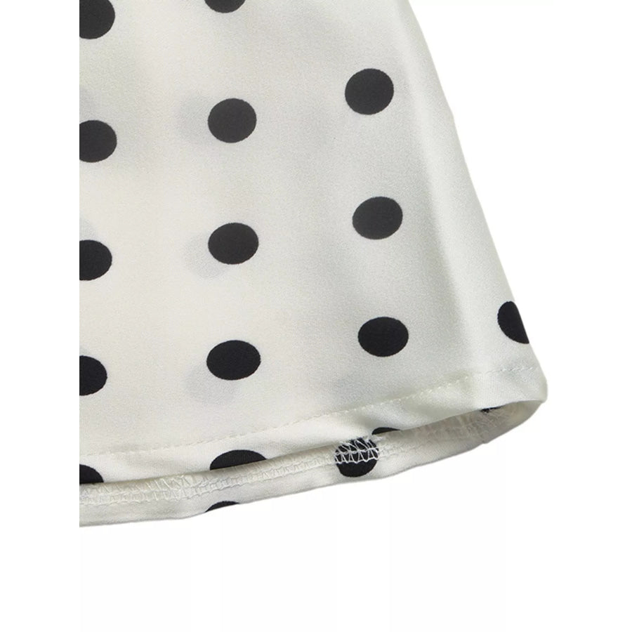 Polka Dot Midi Skirt Apparel and Accessories