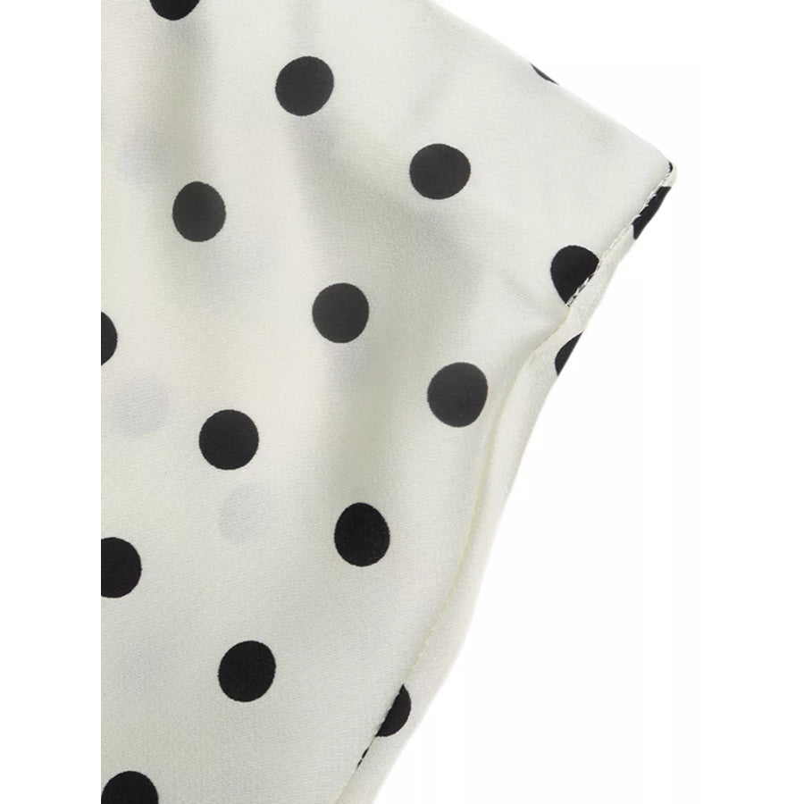 Polka Dot Midi Skirt Apparel and Accessories