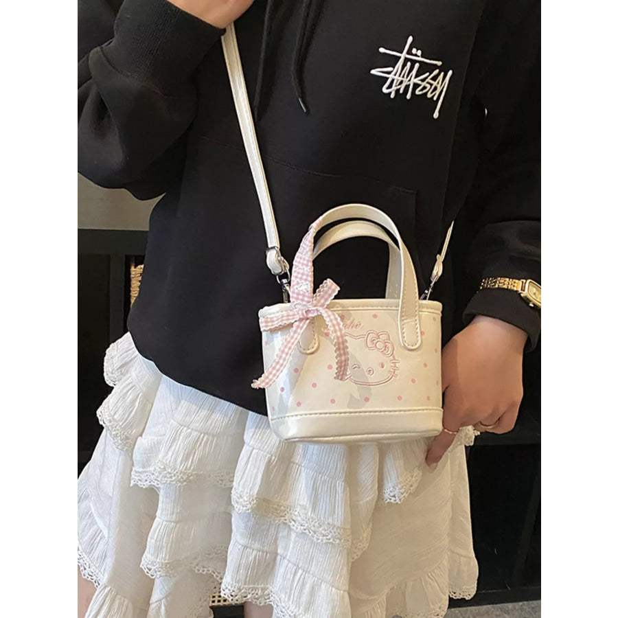 Polka Dot Mini Crossbody Bag White / One Size Apparel and Accessories