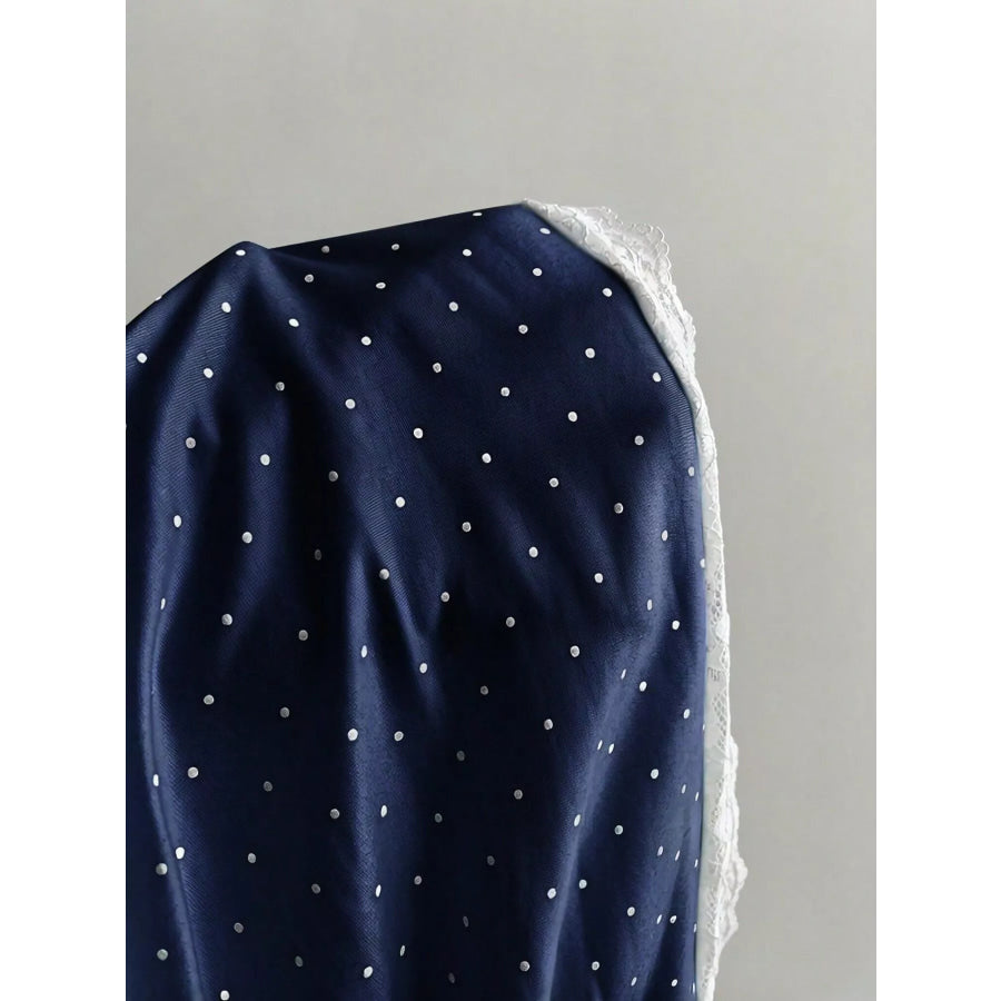 Polka Dot One-Shoulder Cami Apparel and Accessories