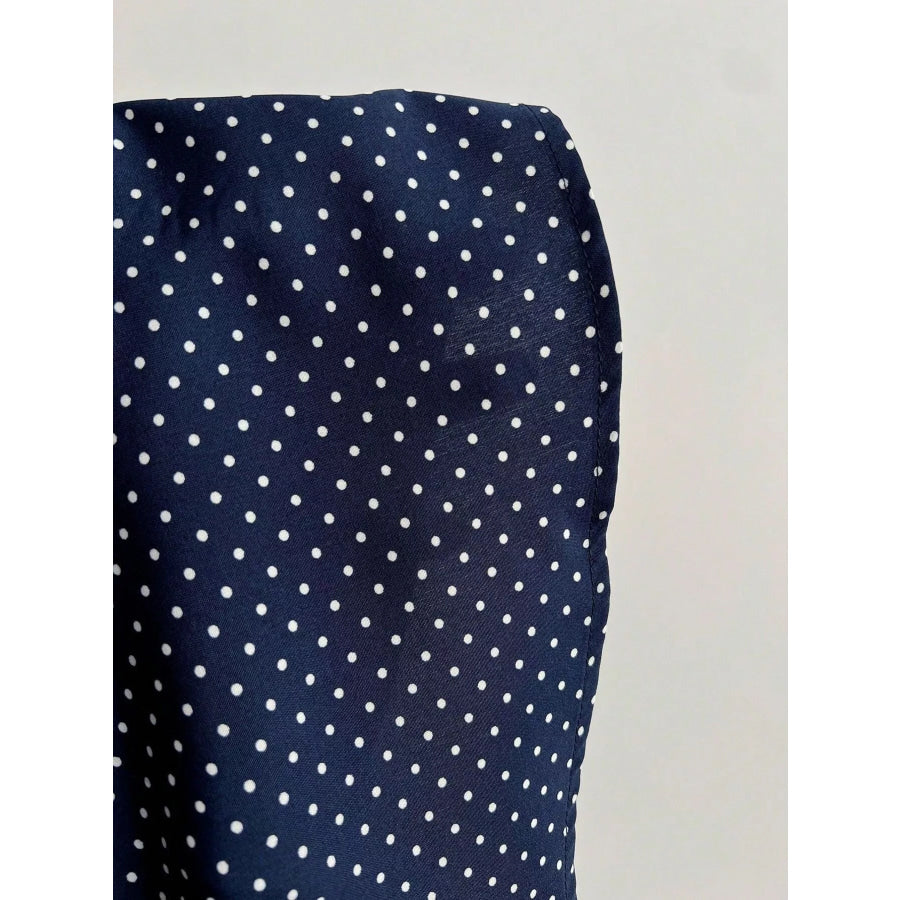 Polka Dot Peplum Cami Apparel and Accessories