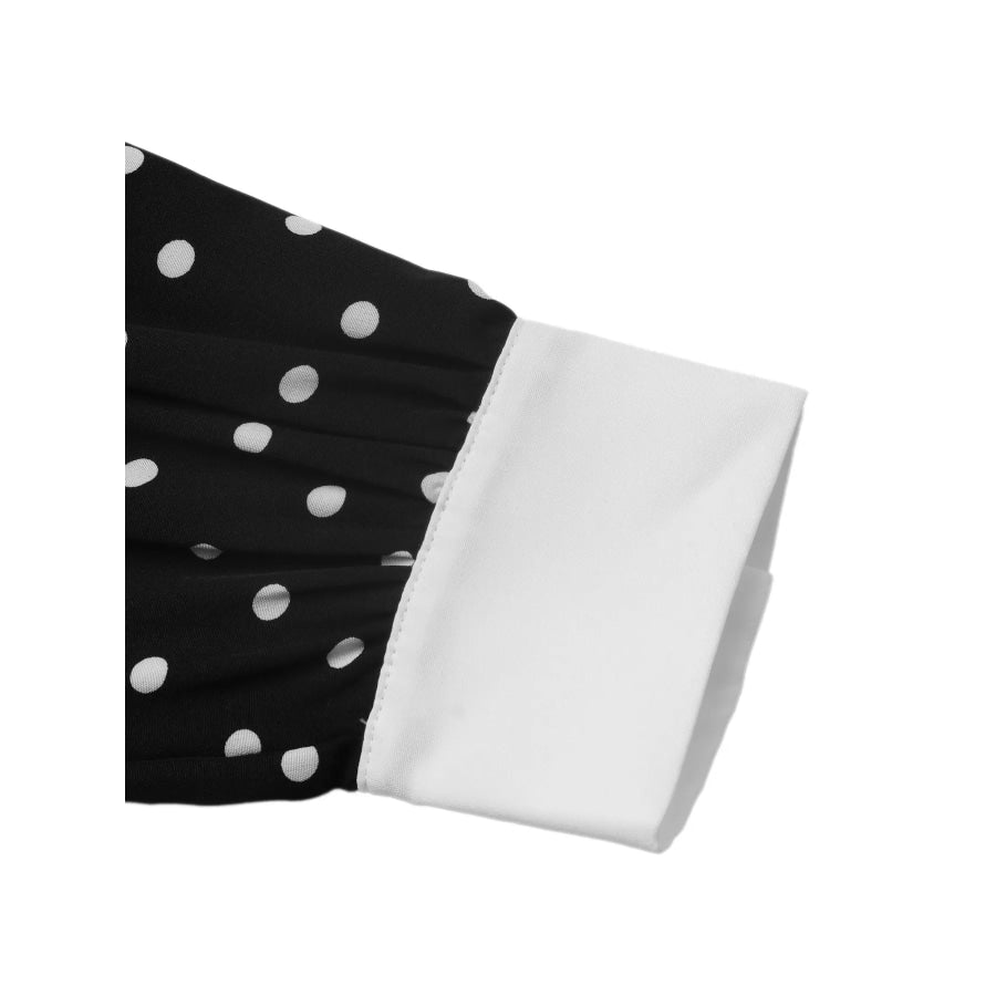 Polka Dot Peter Pan Collar Dress Apparel and Accessories