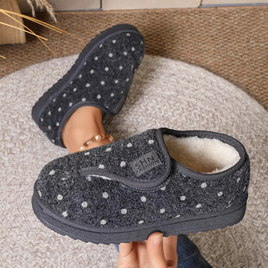 Polka Dot Round Toe Slip-Ons Apparel and Accessories