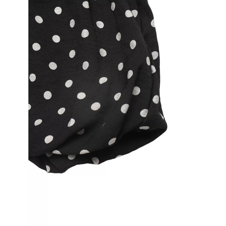 Polka Dot Ruffle Hem Spaghetti Strap Dress Apparel and Accessories