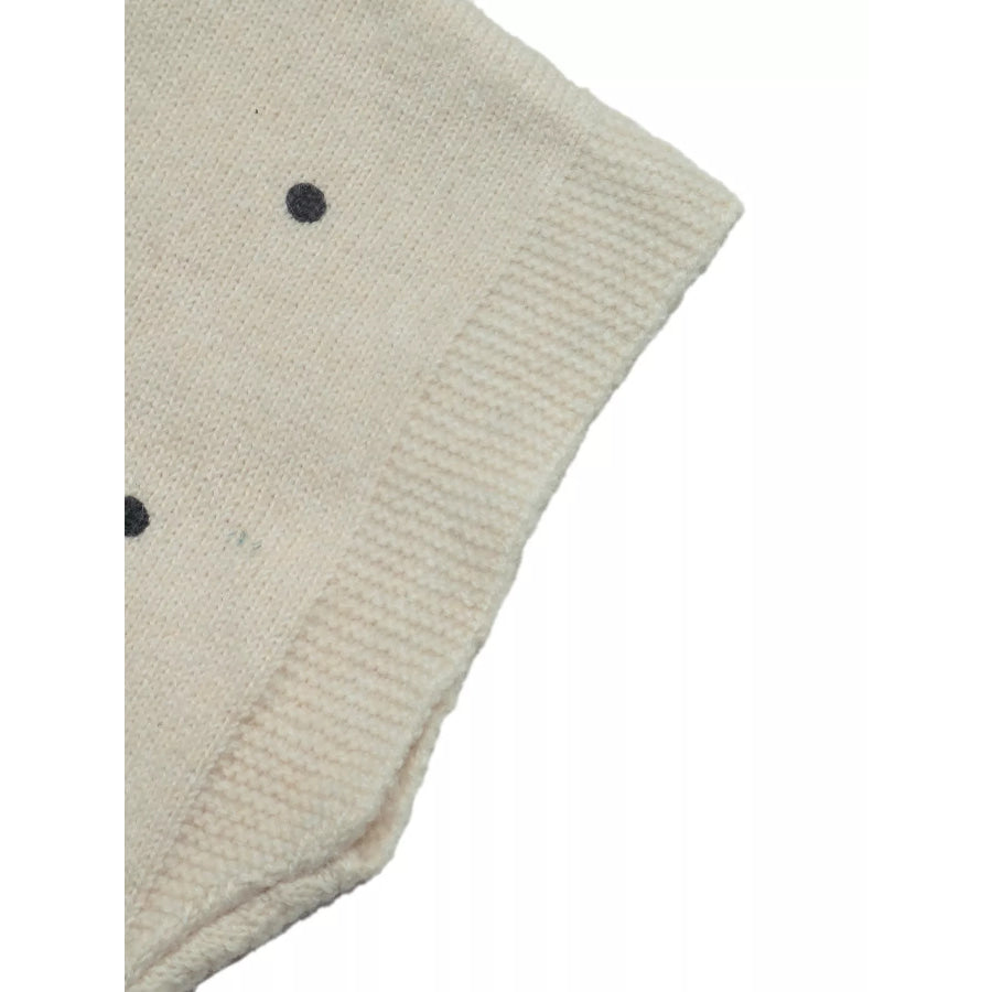 Polka Dot Short Sleeve Knit Sweater Apparel and Accessories
