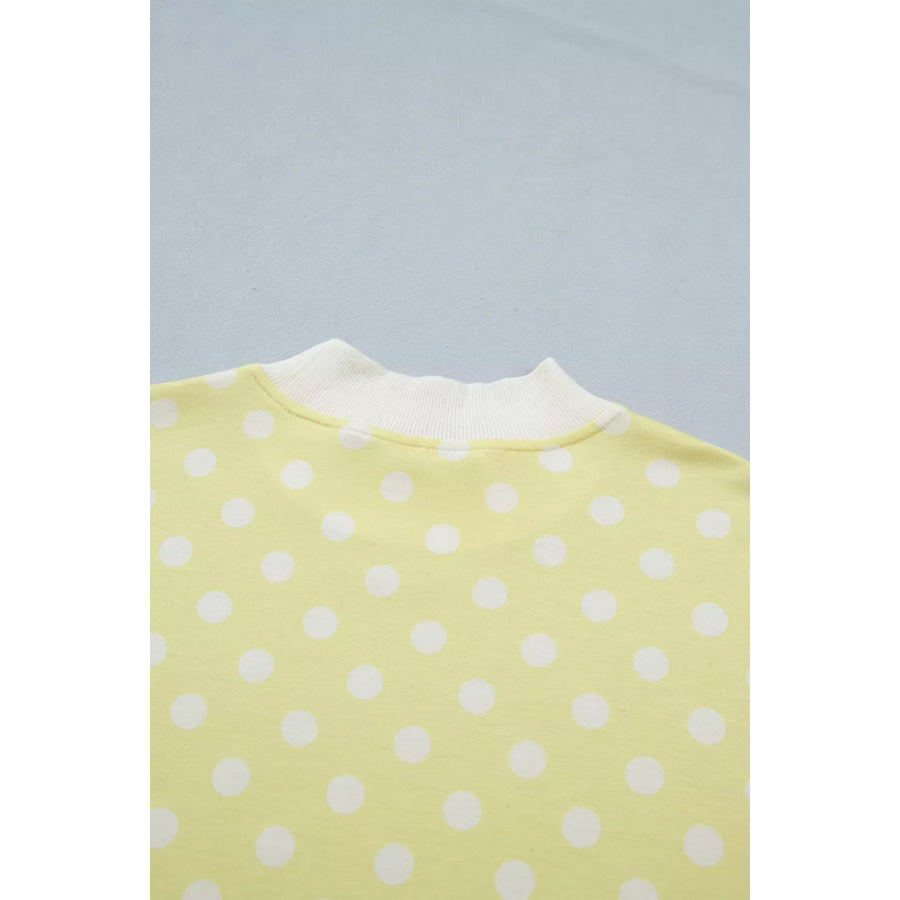 Polka Dot Short Sleeve Top and Shorts Set Apparel and Accessories