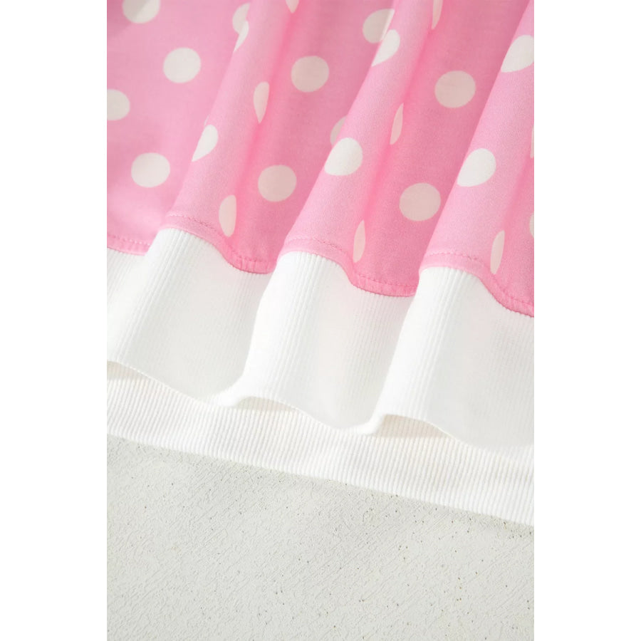 Polka Dot Short Sleeve Top and Shorts Set Apparel and Accessories