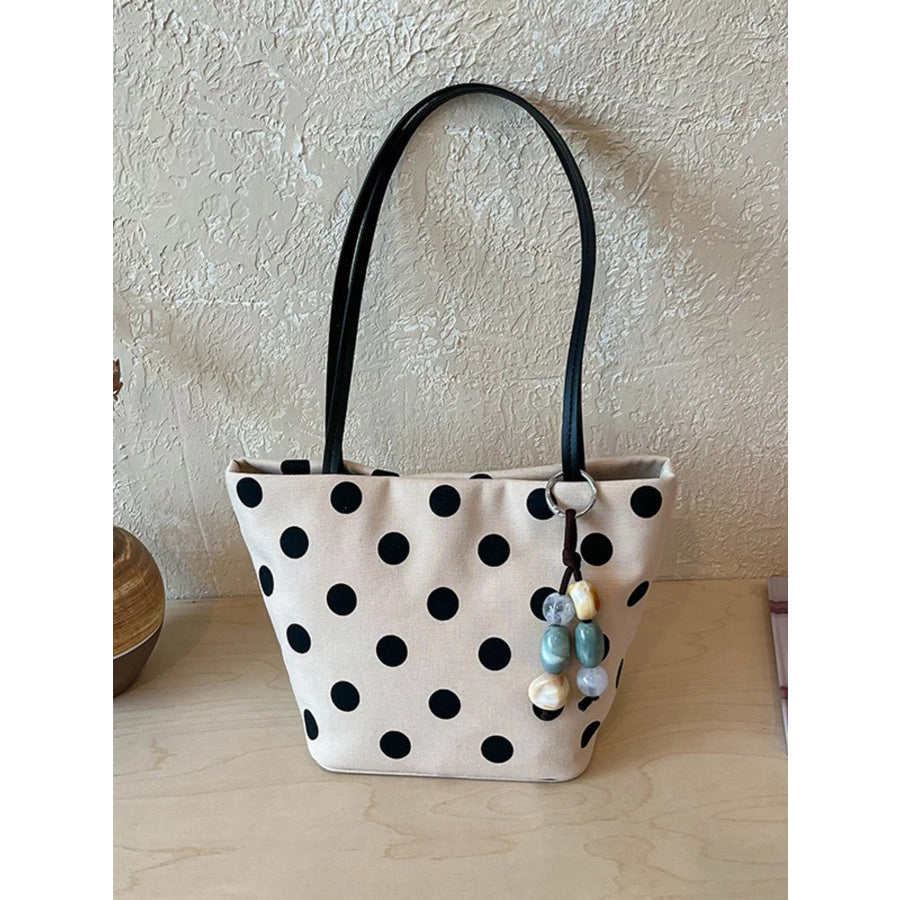 Polka Dot Shoulder Bag Black / One Size Apparel and Accessories