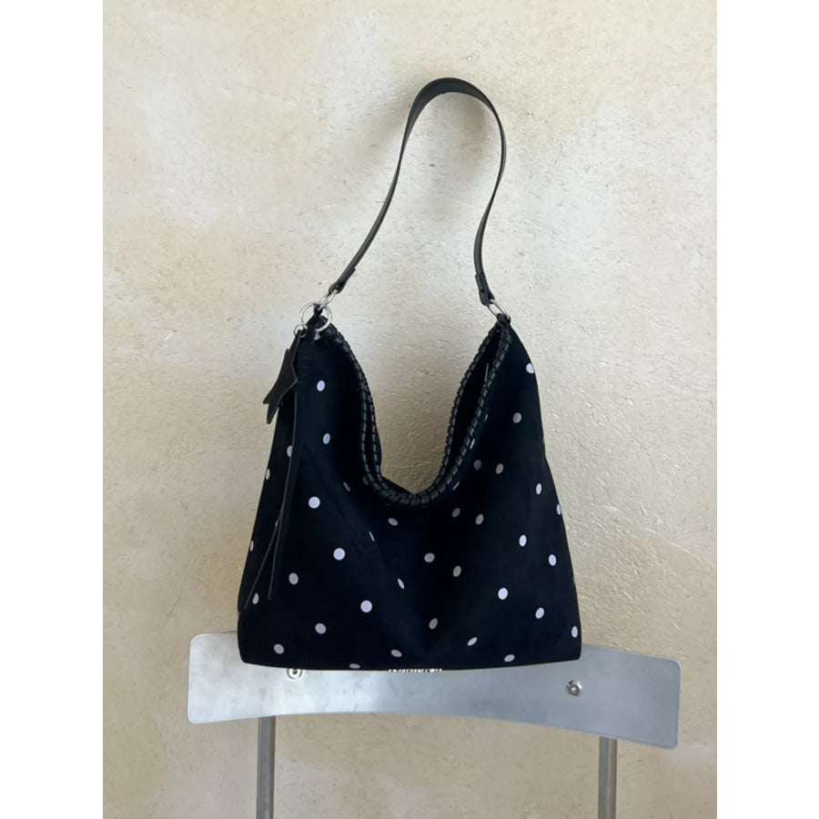 Polka Dot Shoulder Bag Black / onesize Apparel and Accessories