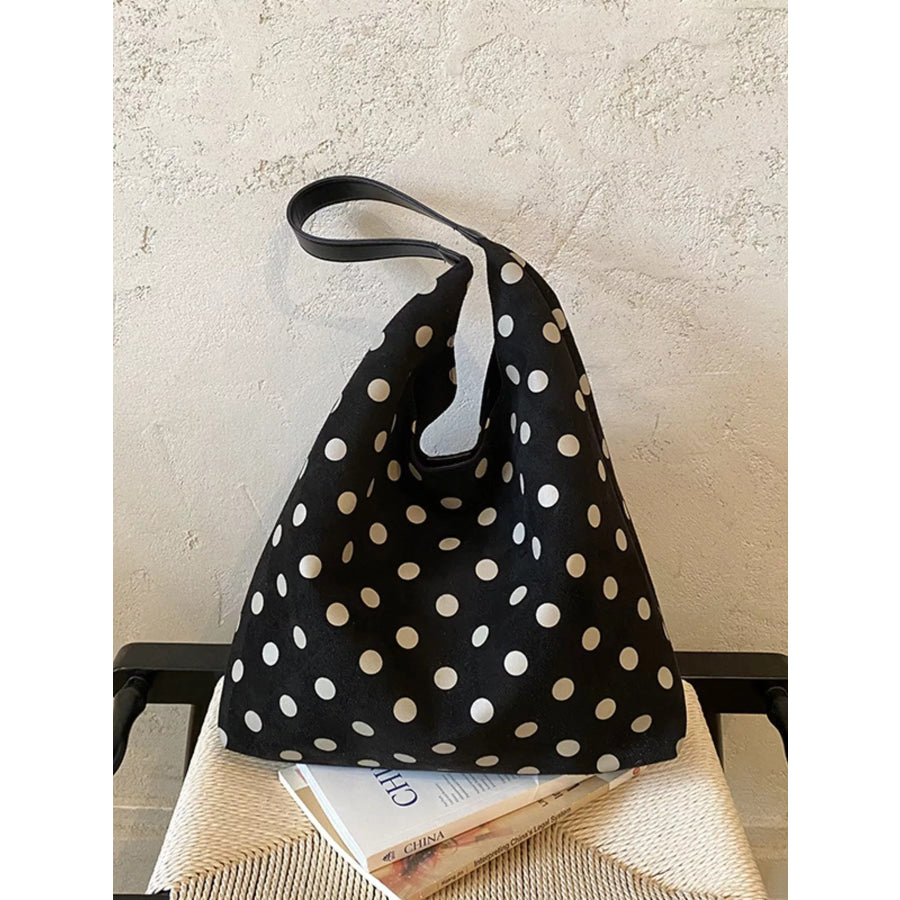 Polka Dot Shoulder Bag Black / onesize Apparel and Accessories