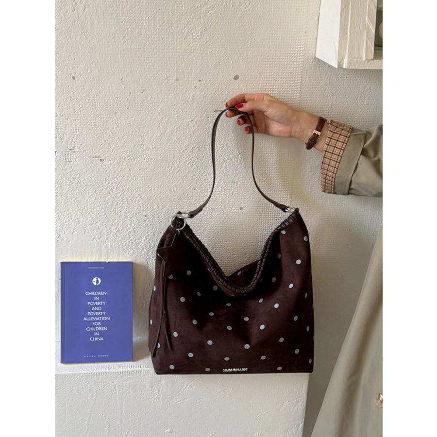Polka Dot Shoulder Bag Brown / onesize Apparel and Accessories