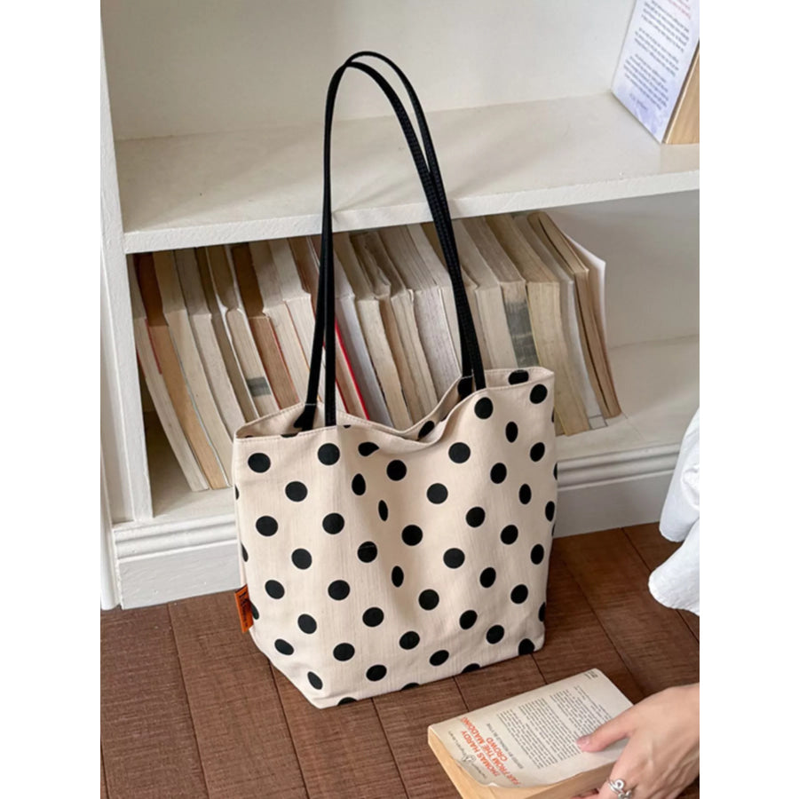 Polka Dot Shoulder Bag Cream / onesize Apparel and Accessories