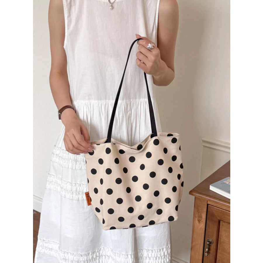 Polka Dot Shoulder Bag Cream / onesize Apparel and Accessories
