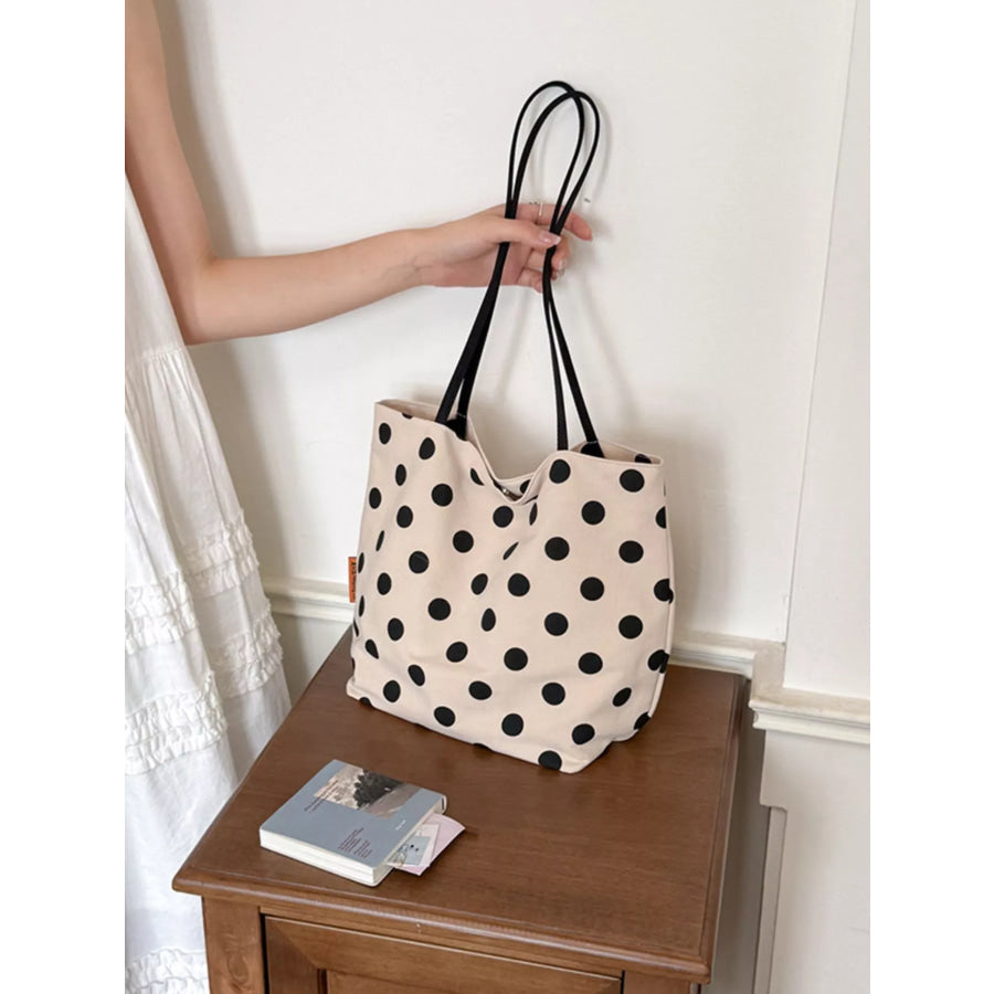 Polka Dot Shoulder Bag Cream / onesize Apparel and Accessories
