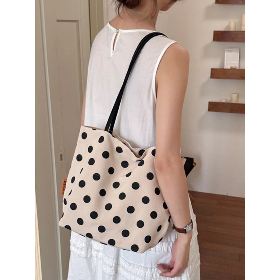 Polka Dot Shoulder Bag Cream / onesize Apparel and Accessories