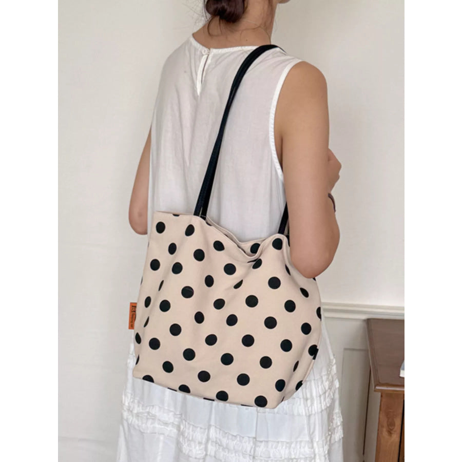Polka Dot Shoulder Bag Cream / onesize Apparel and Accessories