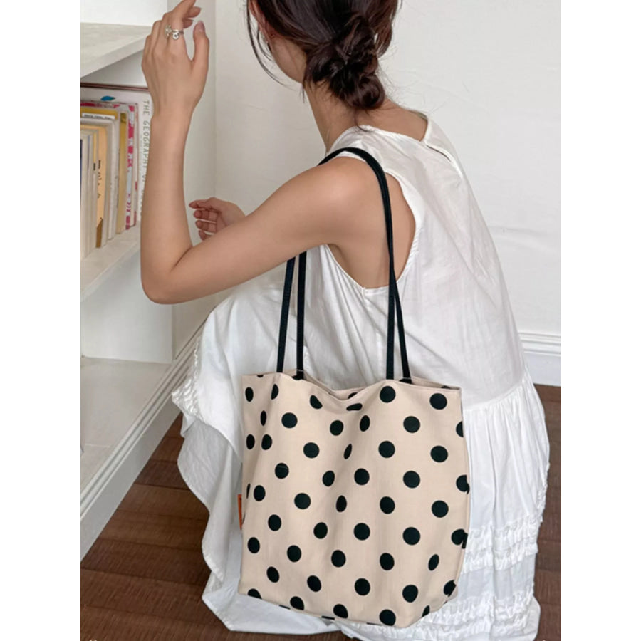 Polka Dot Shoulder Bag Cream / onesize Apparel and Accessories