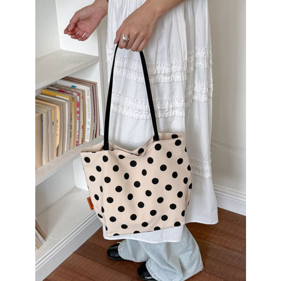 Polka Dot Shoulder Bag Cream / onesize Apparel and Accessories