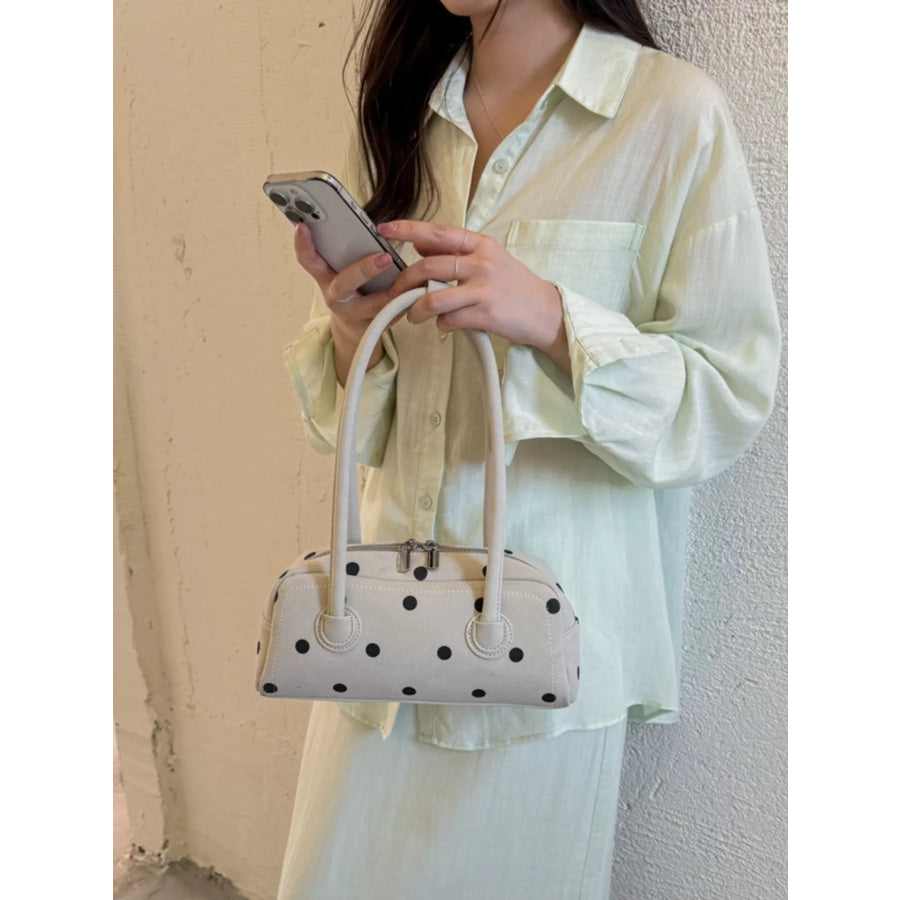 Polka Dot Shoulder Bag Off-white / onesize Apparel and Accessories