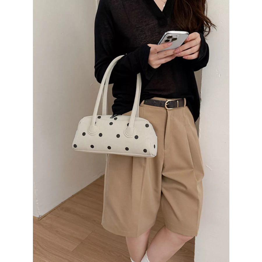 Polka Dot Shoulder Bag Off-white / onesize Apparel and Accessories