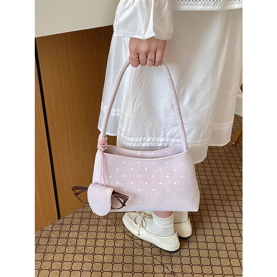 Polka Dot Shoulder Bag Pink / onesize Apparel and Accessories