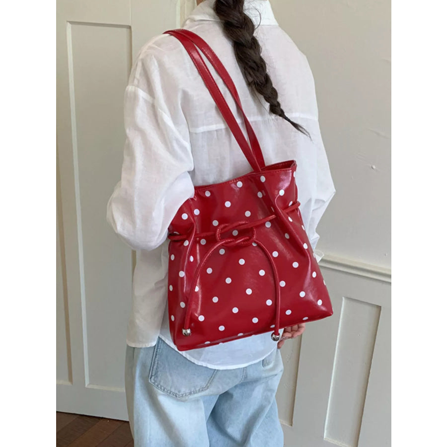 Polka Dot Shoulder Bag Red / onesize Apparel and Accessories
