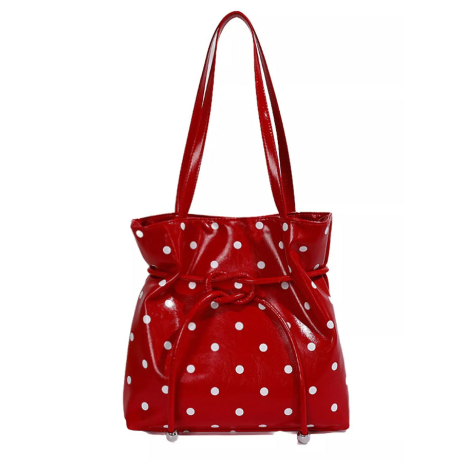 Polka Dot Shoulder Bag Red / onesize Apparel and Accessories