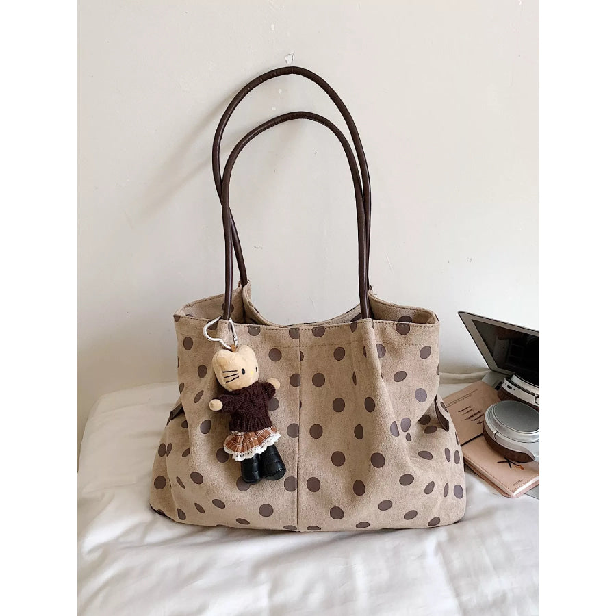Polka Dot Shoulder Bag Tan / onesize Apparel and Accessories