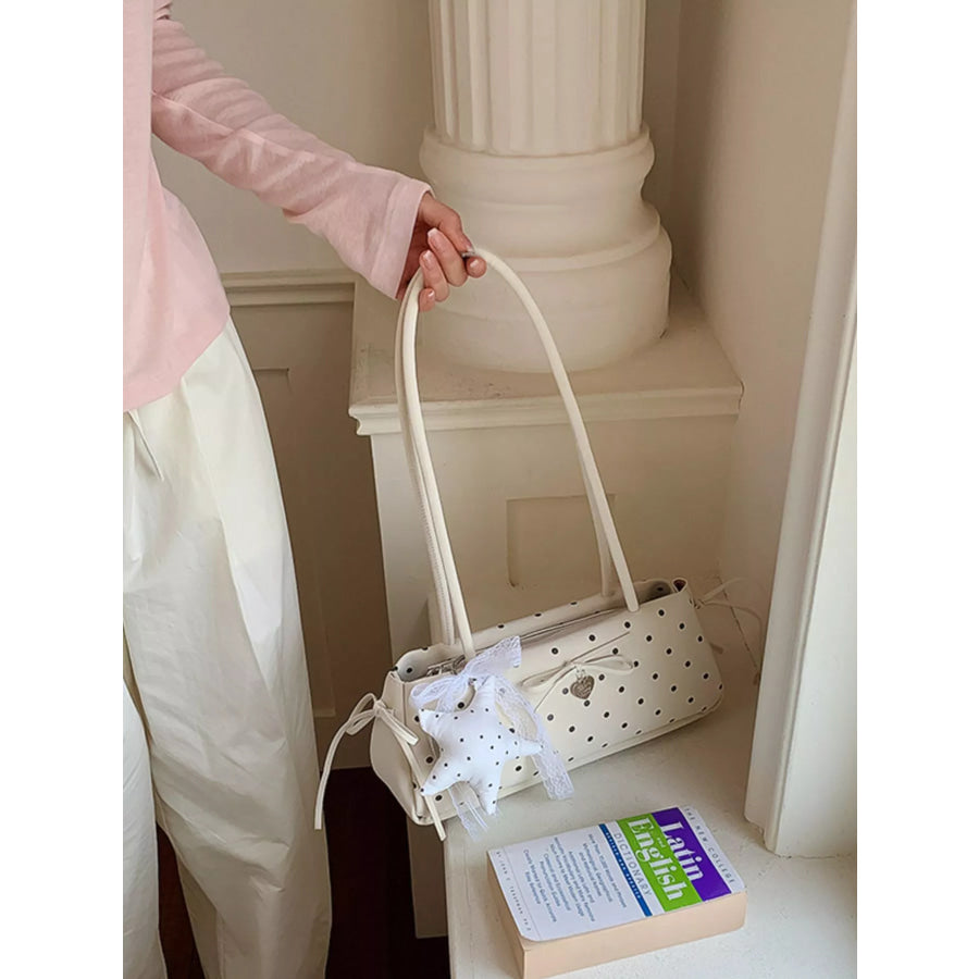 Polka Dot Shoulder Bag White / onesize Apparel and Accessories