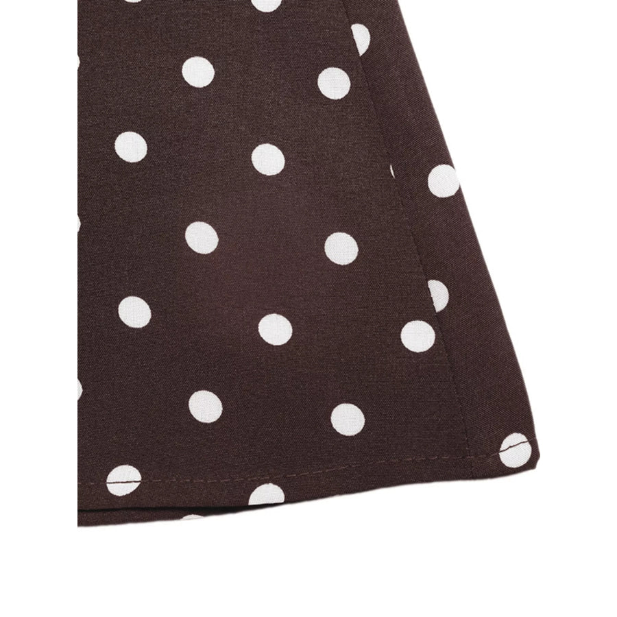 Polka Dot Sleeveless Maxi Dress Apparel and Accessories