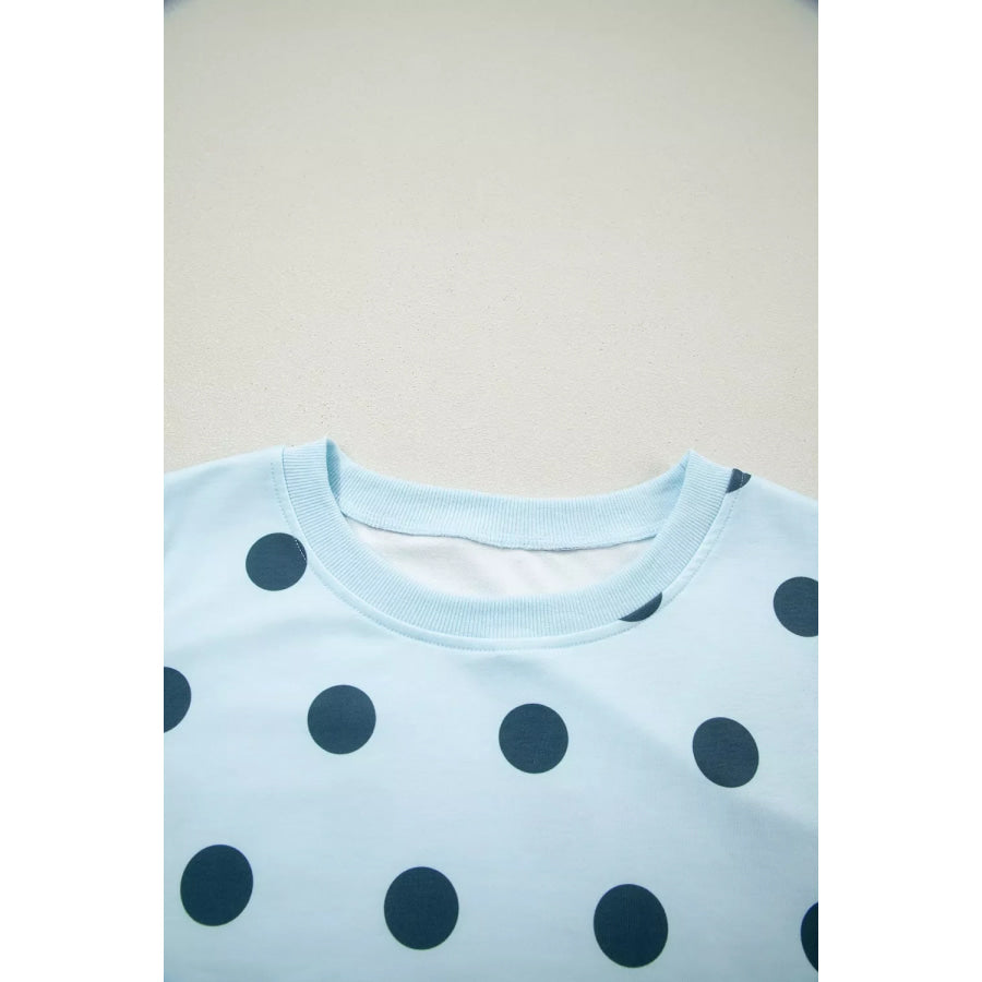 Polka Dot Sleeveless Top and Skort Casual Two-Piece Set Apparel Accessories