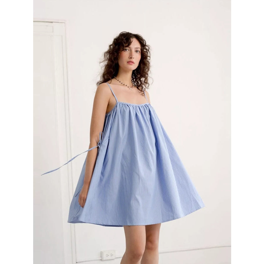 Polka Dot Spaghetti Strap Mini Dress Apparel and Accessories