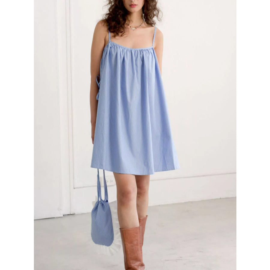 Polka Dot Spaghetti Strap Mini Dress Apparel and Accessories