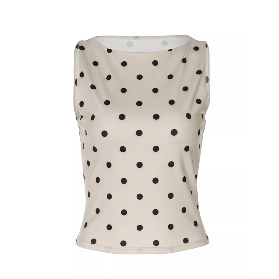 Polka Dot Tank Top Apparel and Accessories