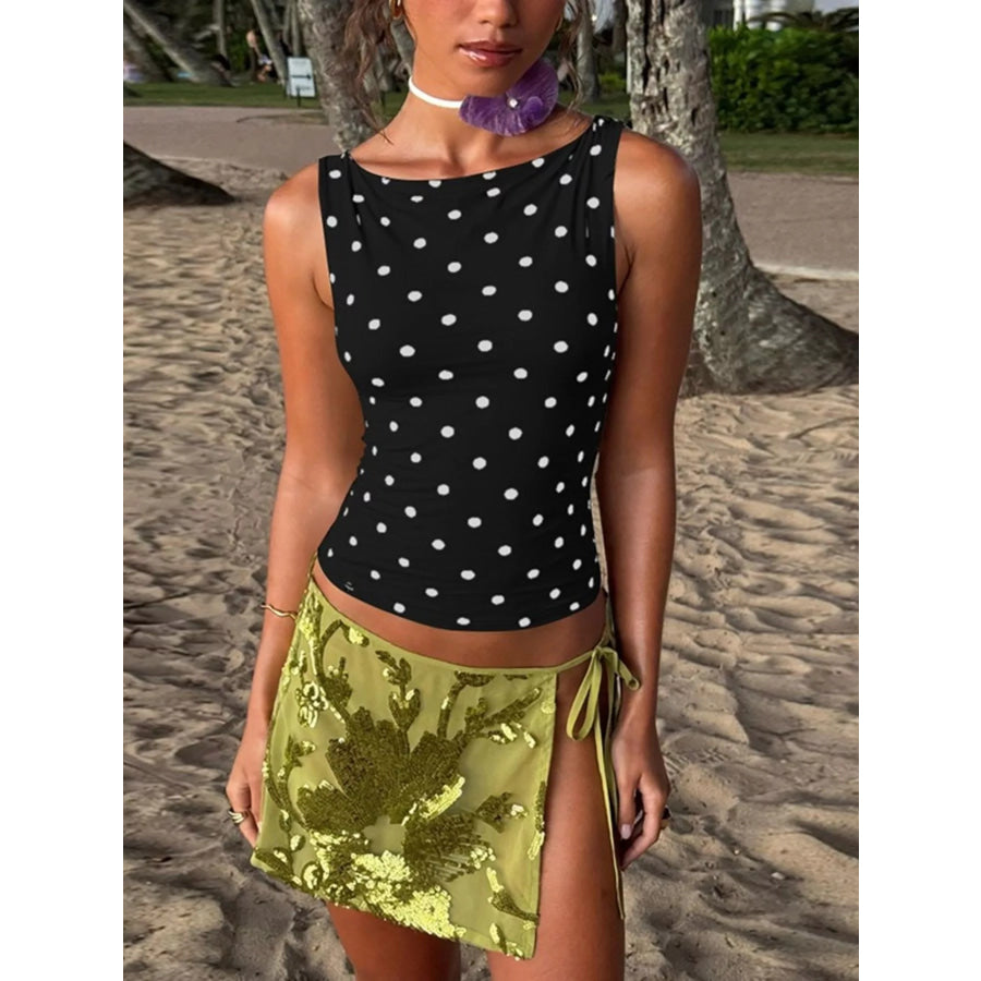 Polka Dot Tank Top Apparel and Accessories